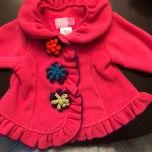 Fleece infant overcoat